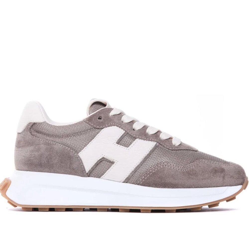 Hogan H641 Sneaker, Lt Brown, Size 38.5 (US 8.5) NEW in box